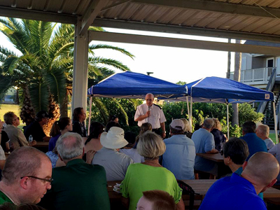 Bill Sargent speaking at his campaign kickoff